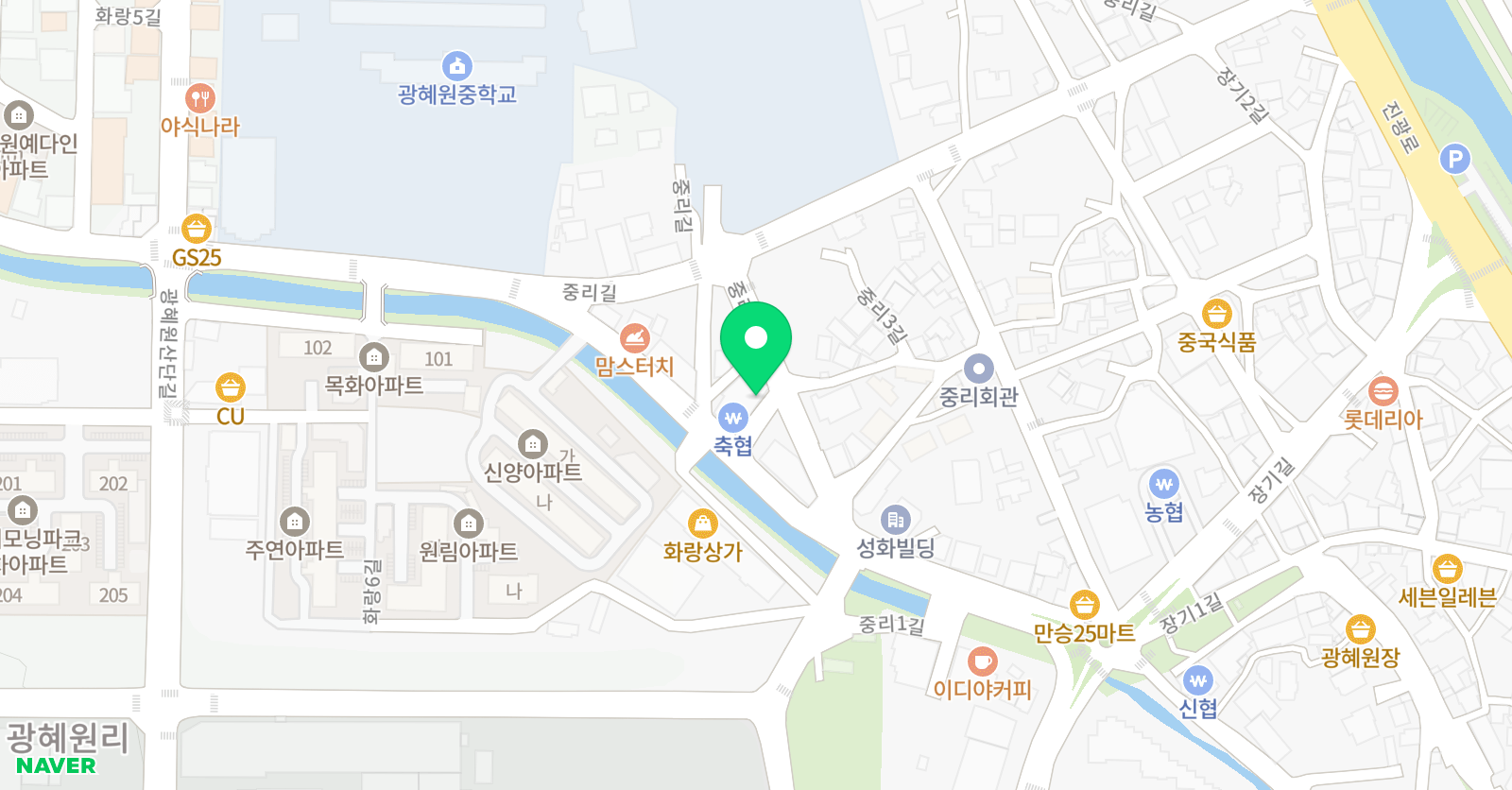 세심 태권도 위치
