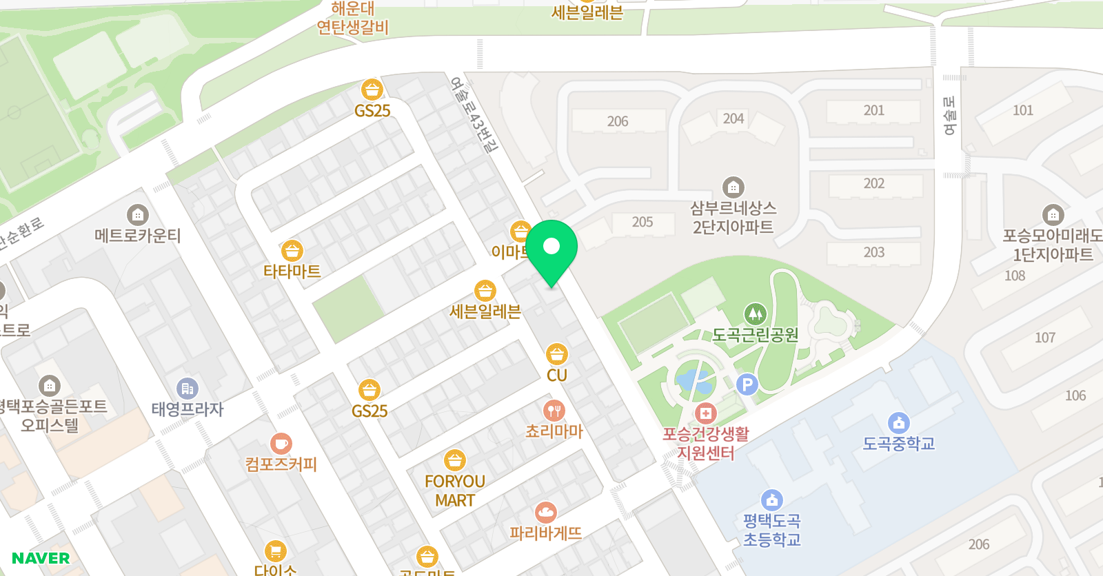 맑은솔 음악학원 위치