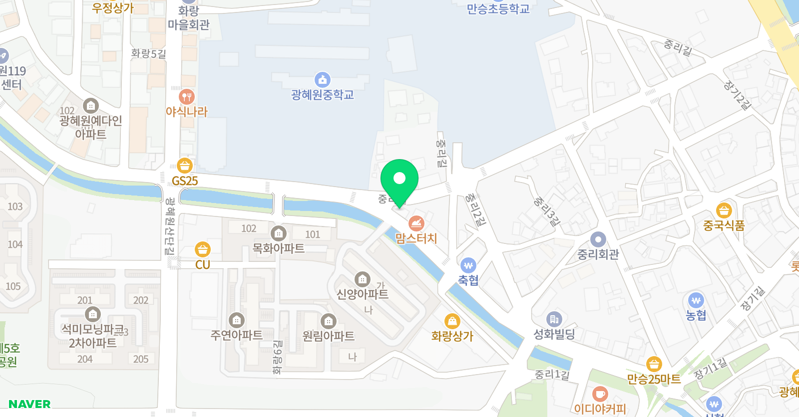 로제타스톤 영어학원 광혜원점 위치