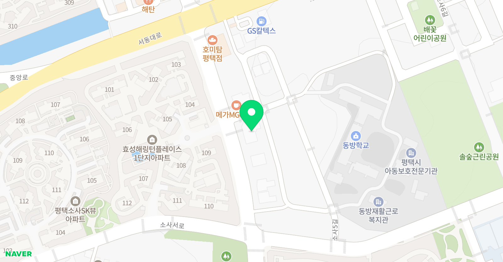 라이즈 어학원 평택소사벌캠퍼스 위치