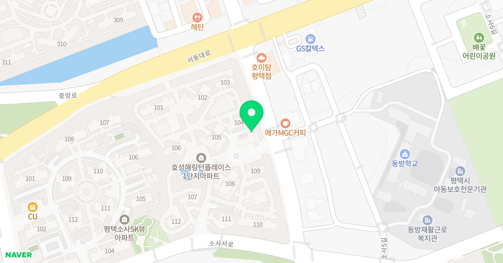 삼성영어 셀레나 학원 대동학습관 위치
