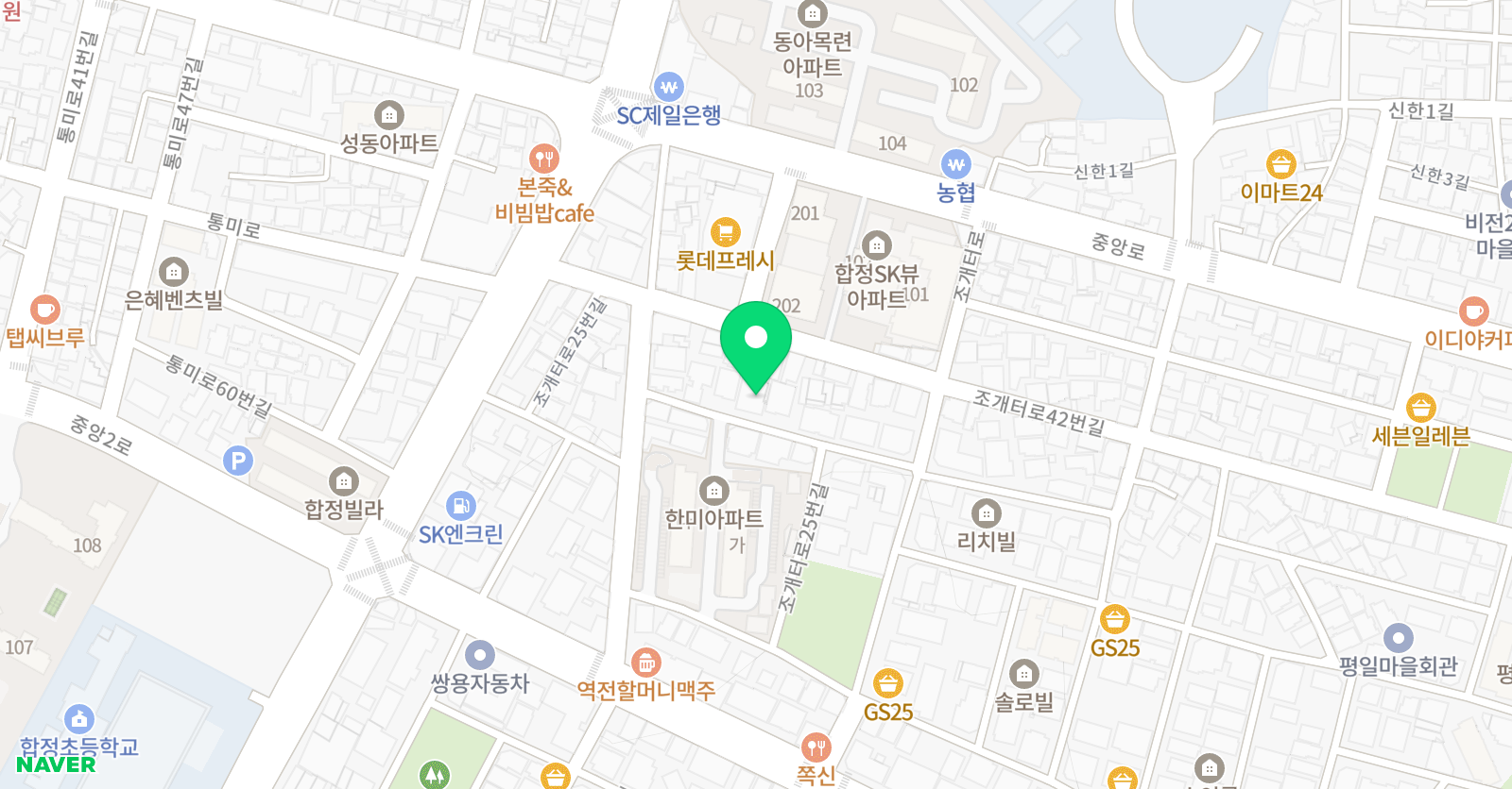 윌비던 영어학원 위치