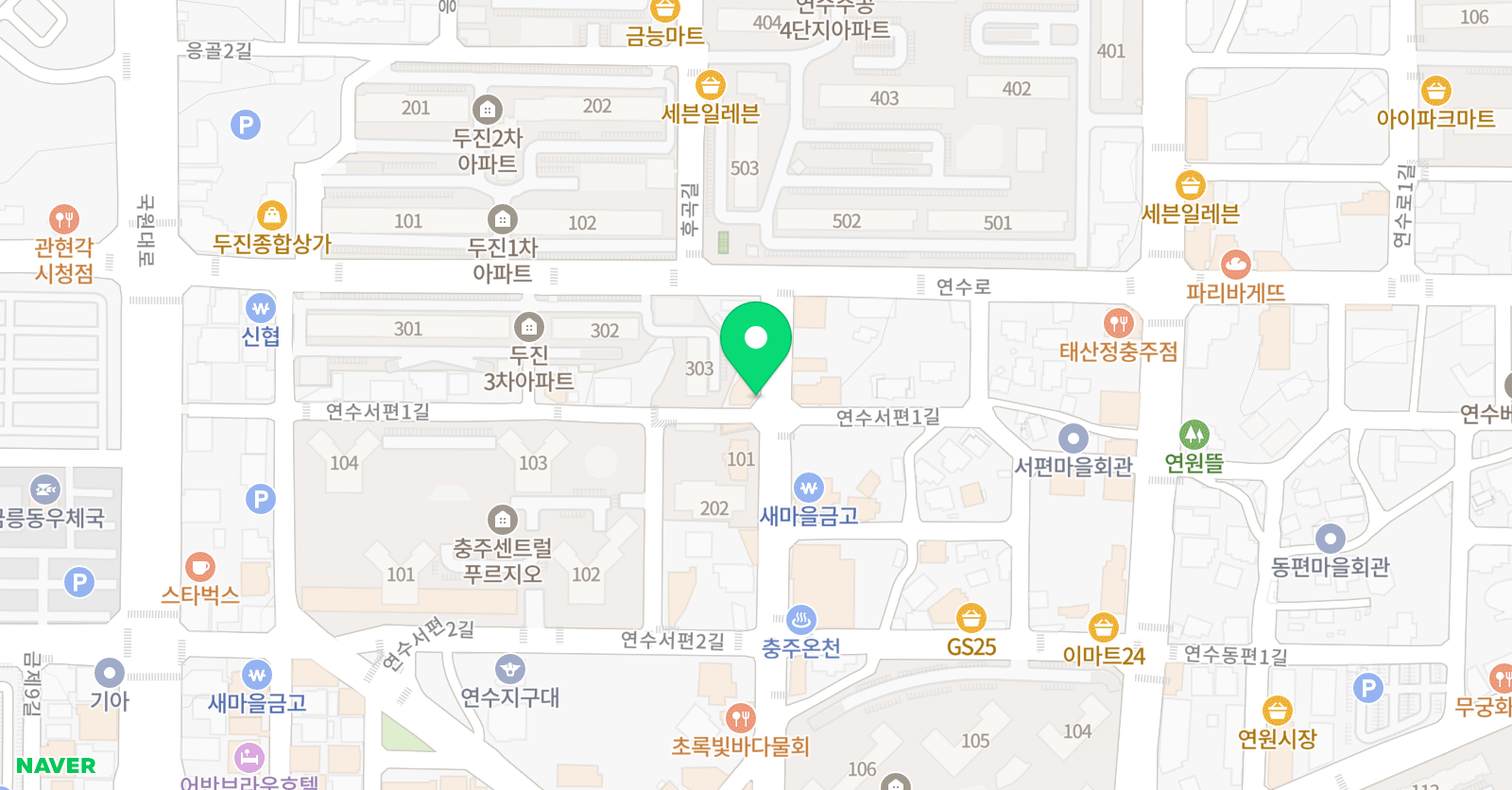 단수학하나영어 학원 위치