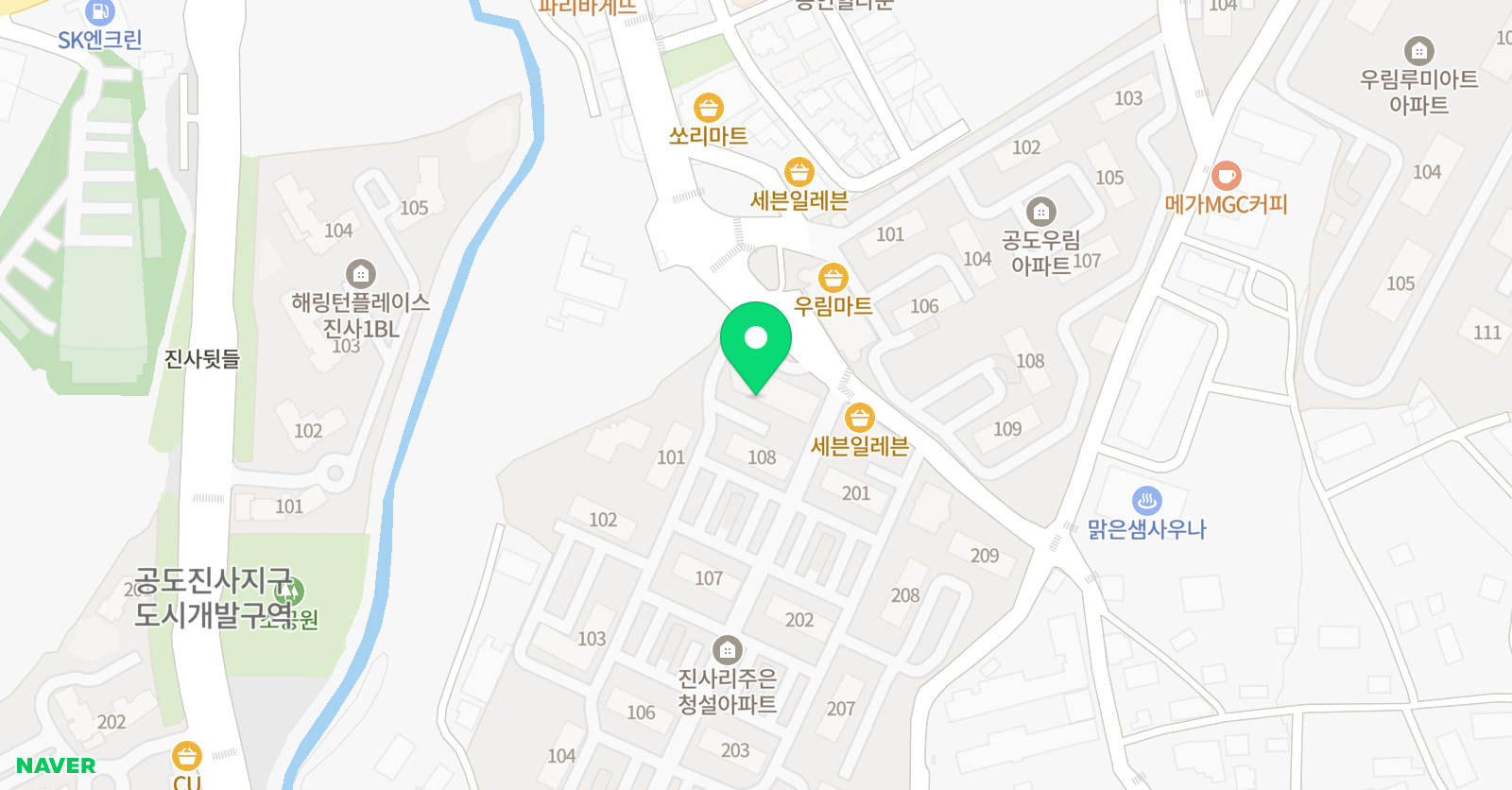 우리동네 태권도장 위치