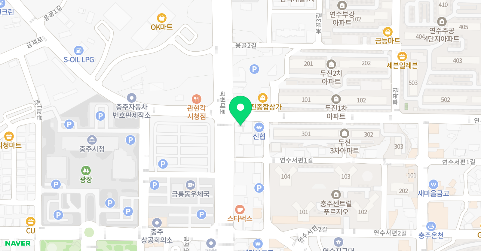 용인대유성 합기도태권도 위치
