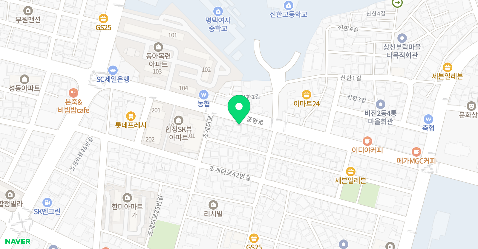 JMI 학원 위치