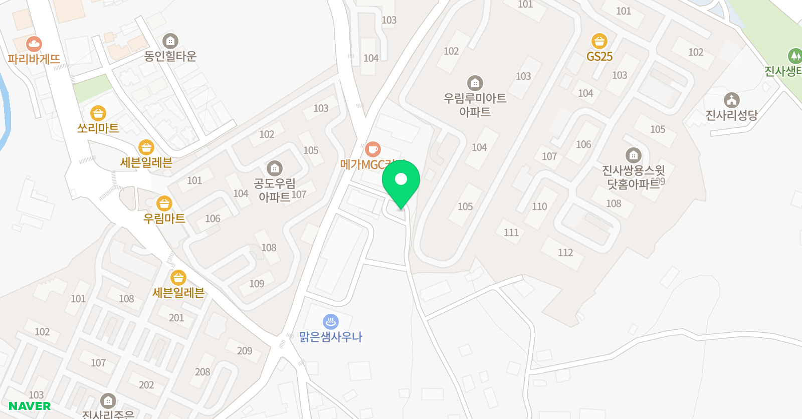 뮤엠 양진 영어학원 위치