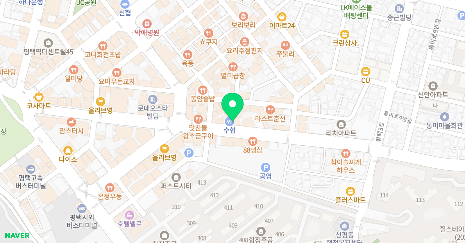 오늘은뮤직 댄스studio 평택점 위치