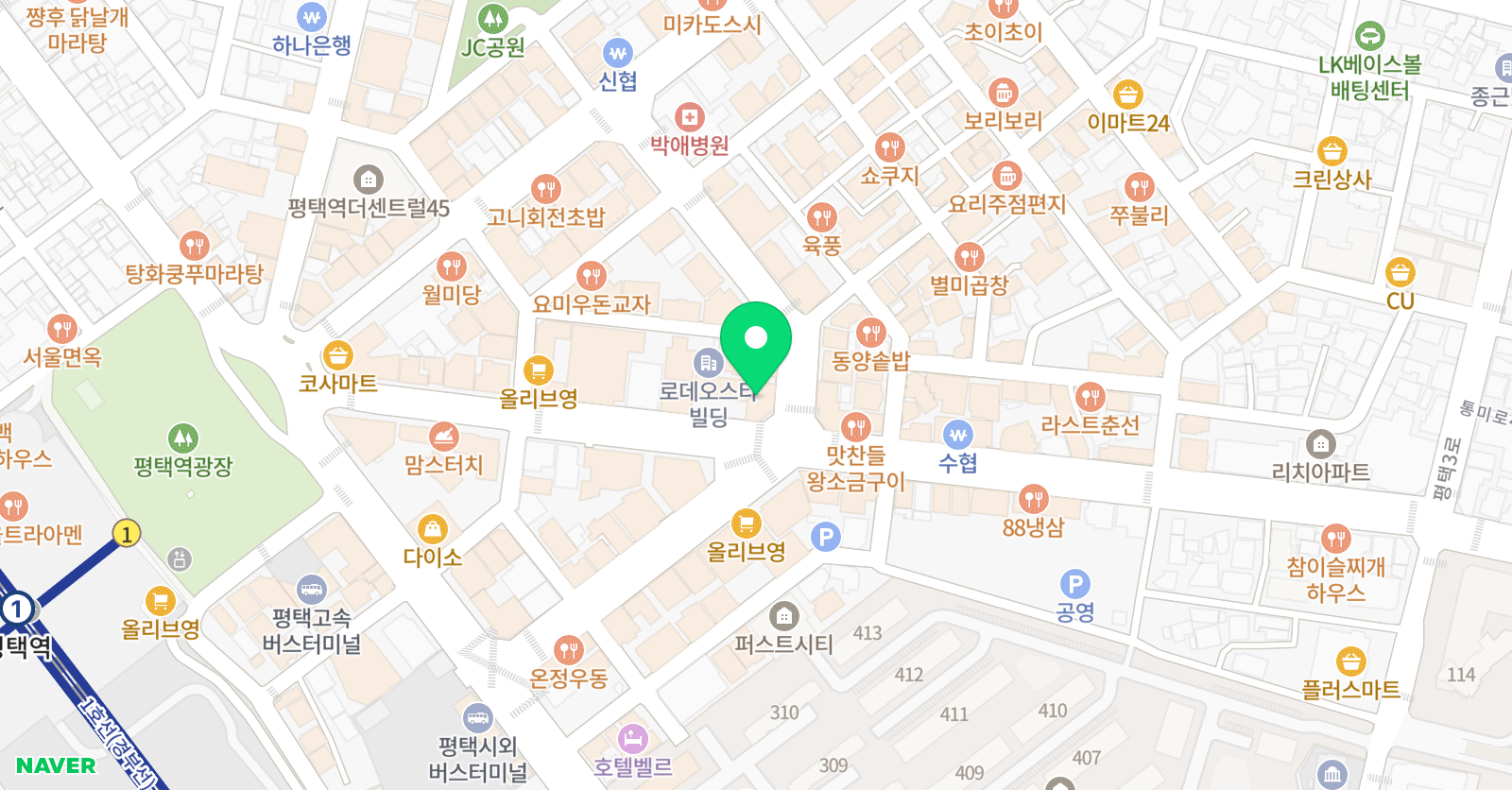원요가앤기구필라테스 위치