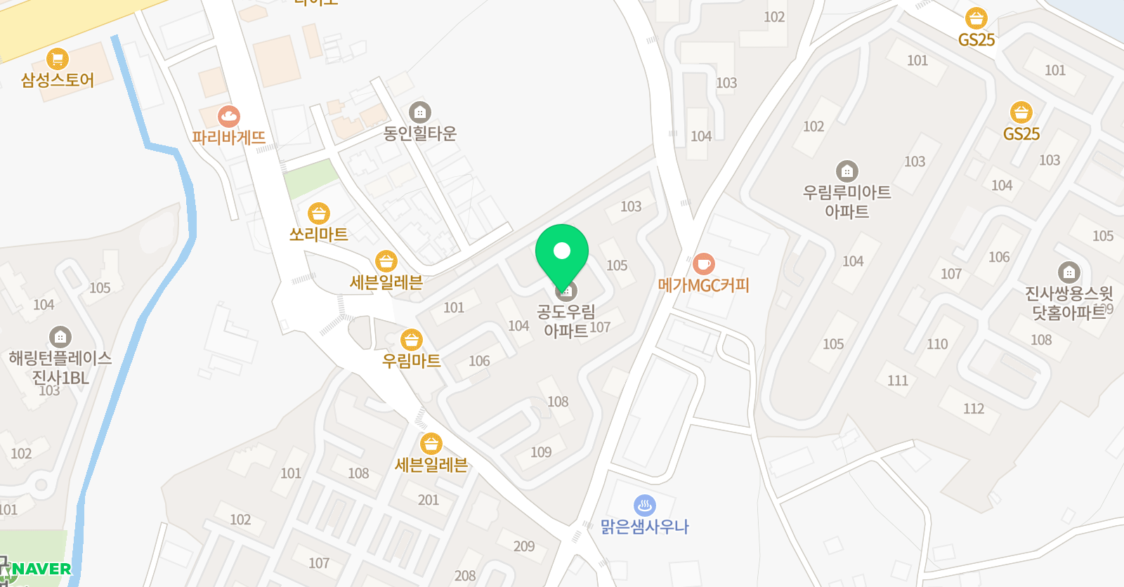 푸르넷 양진우림 공부방 위치