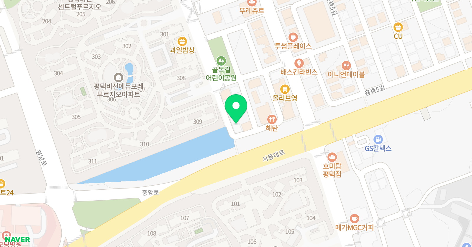 김정훈챠밍 복싱센터 용죽점 위치