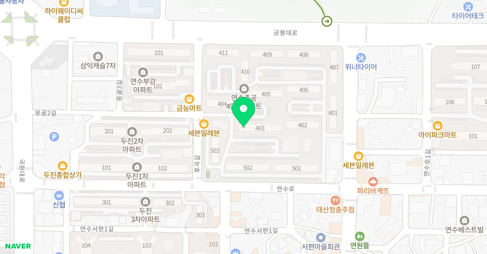 행복한 수학 위치