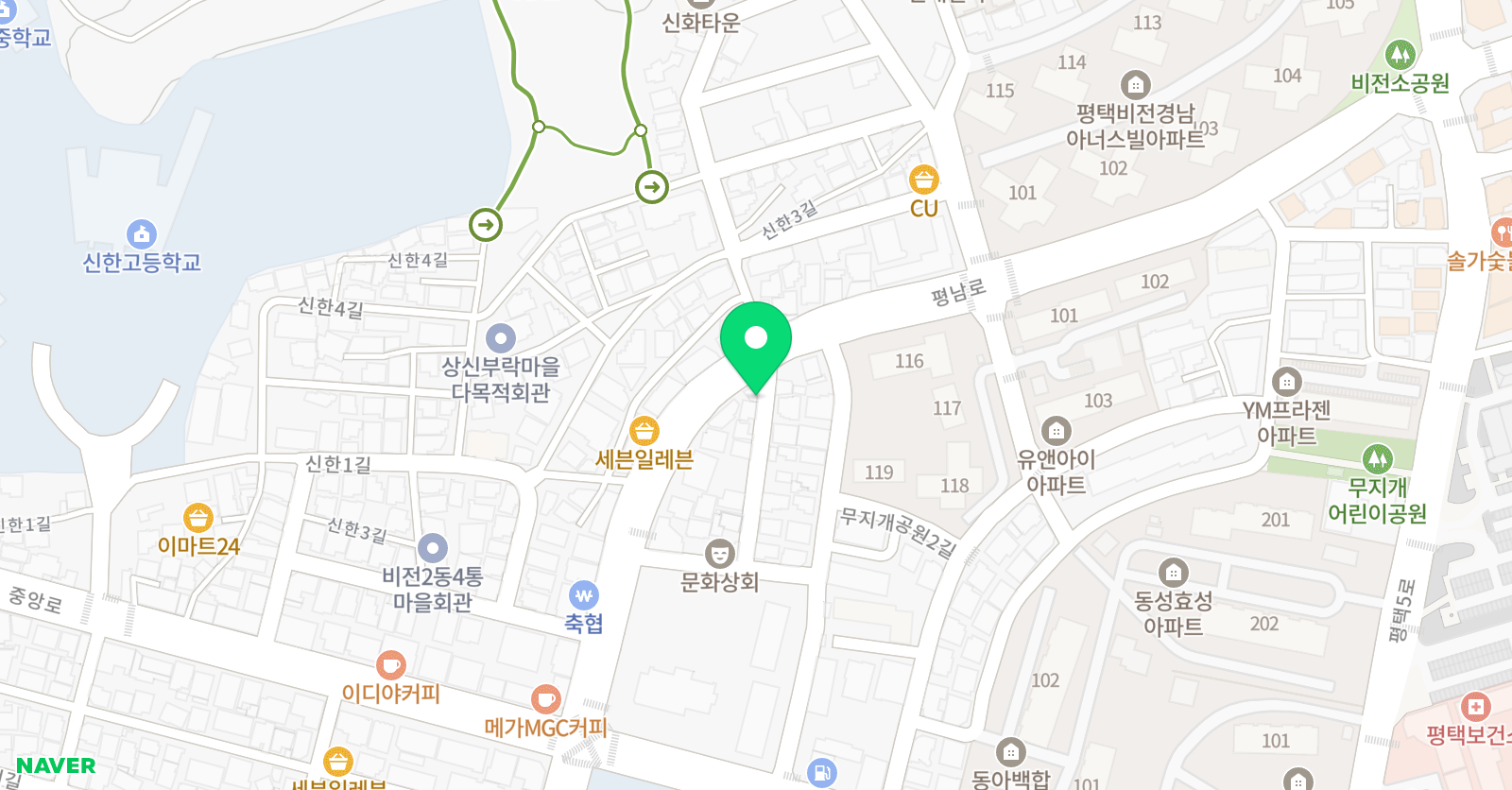푸르넷 공부방 비전 수학교습소 위치