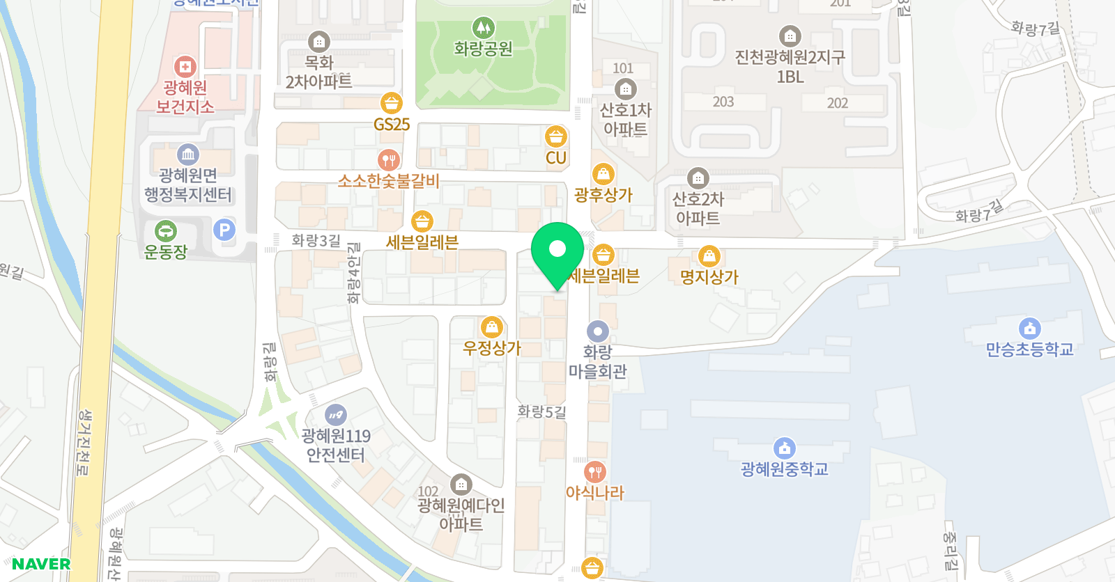 이엠피 영어수학전문 학원 위치
