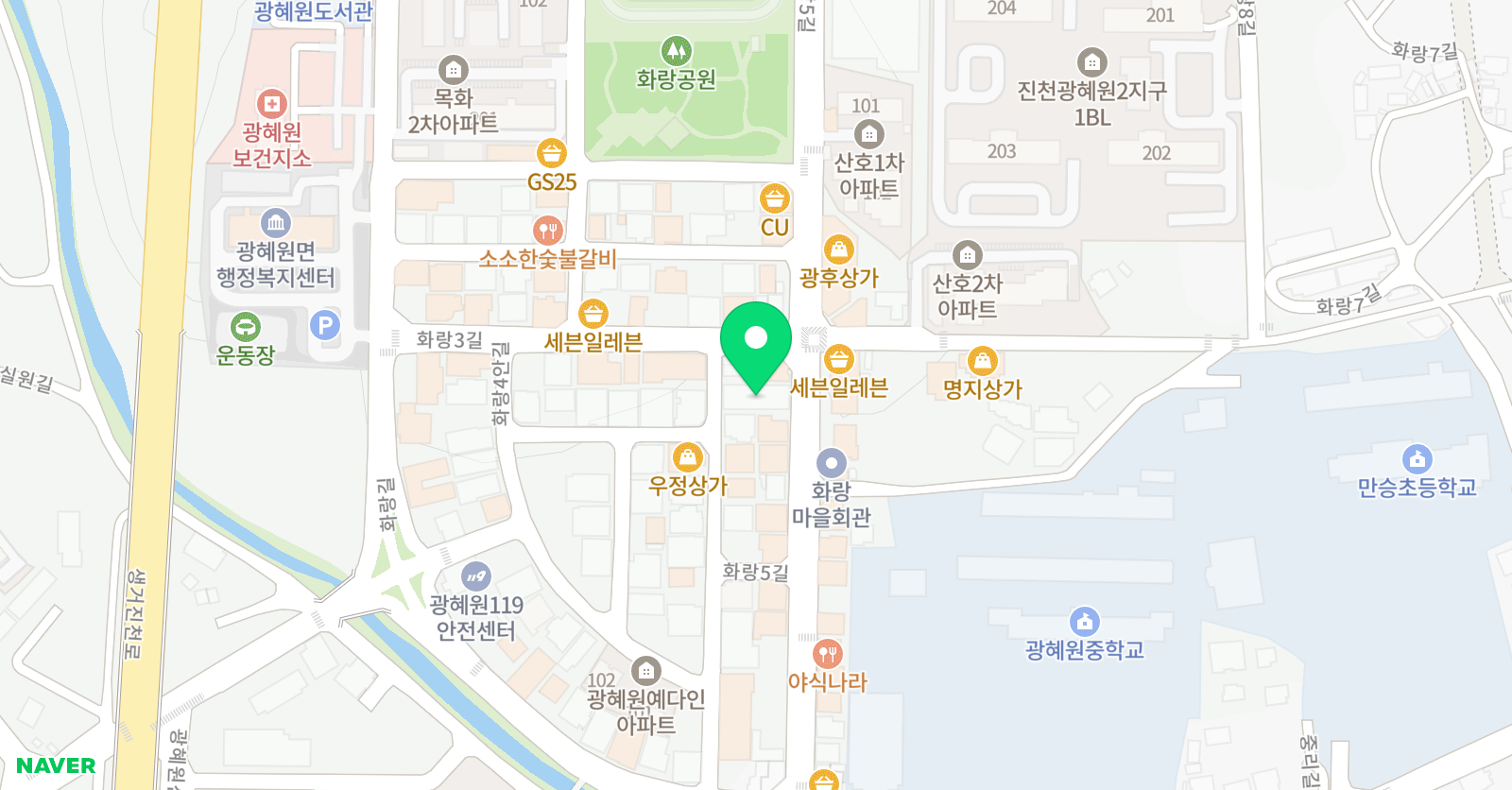 집현전아이네트 학원 위치