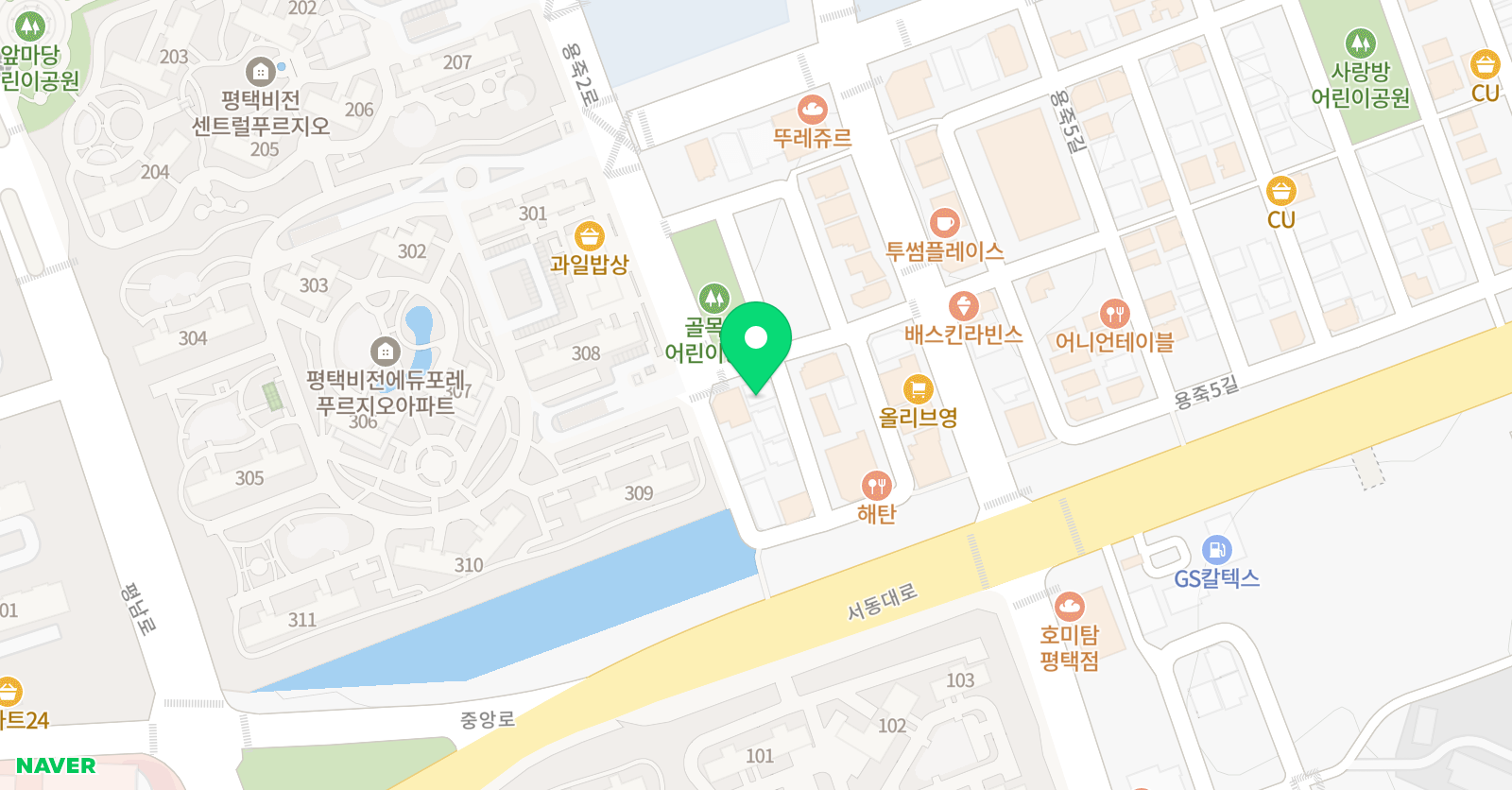 용죽 위드 음악학원 위치