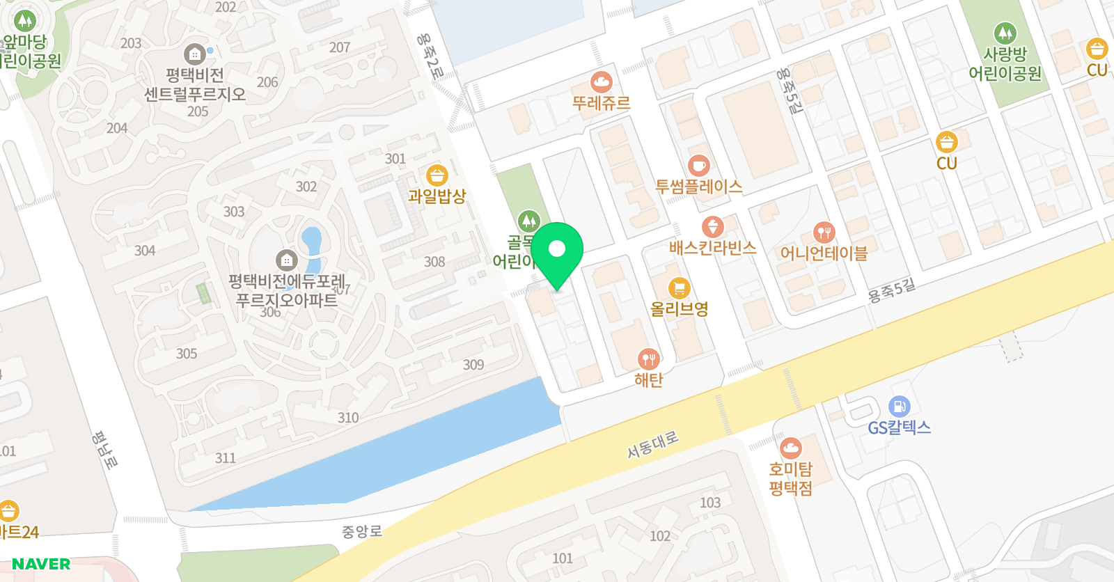 훈실 용음악학원 위치