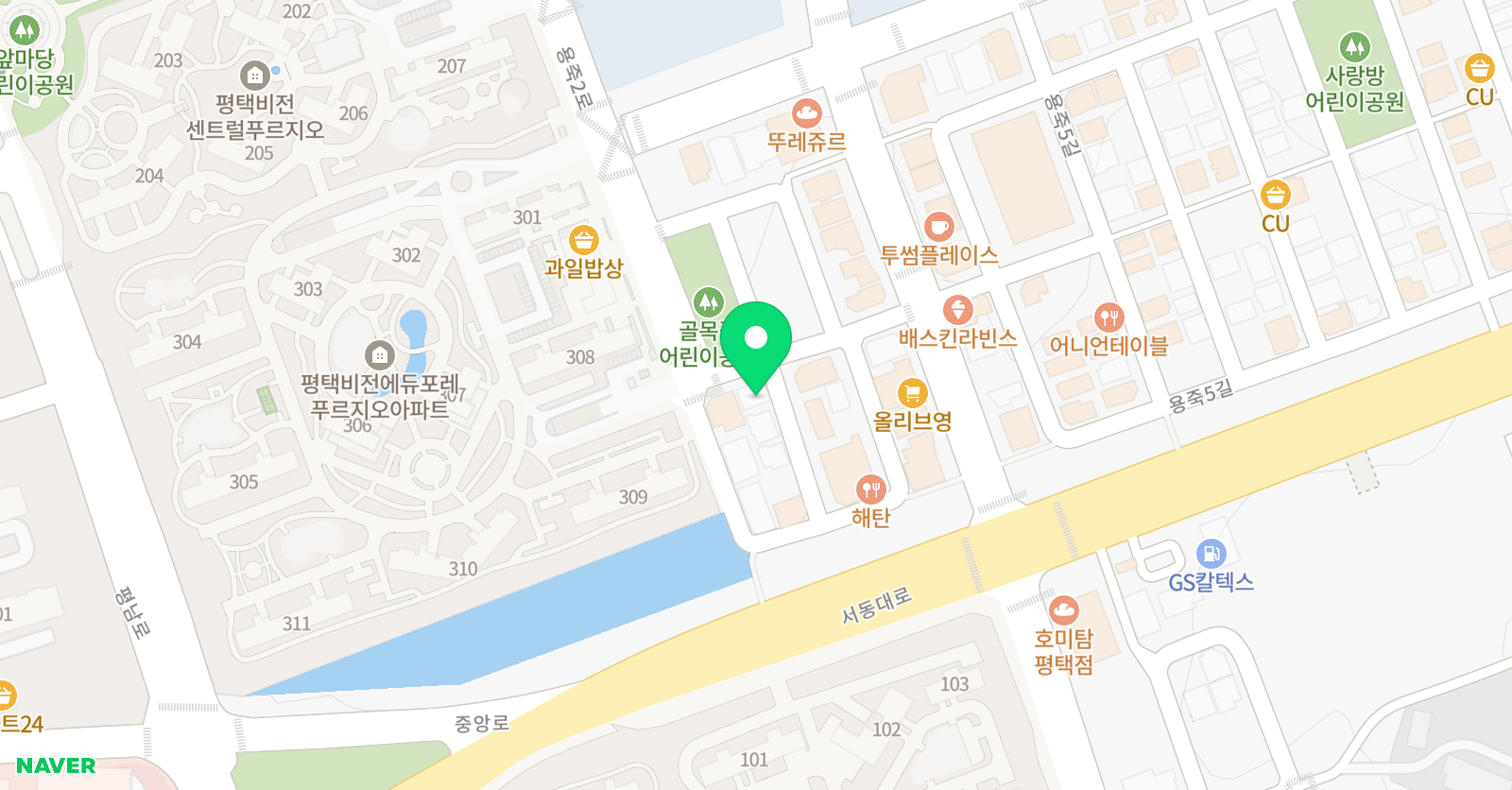 수담 수학학원 위치