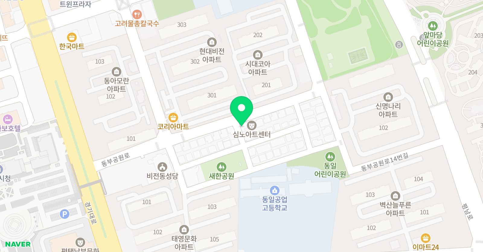 푸르넷 공부방 소사벌초공부방 위치