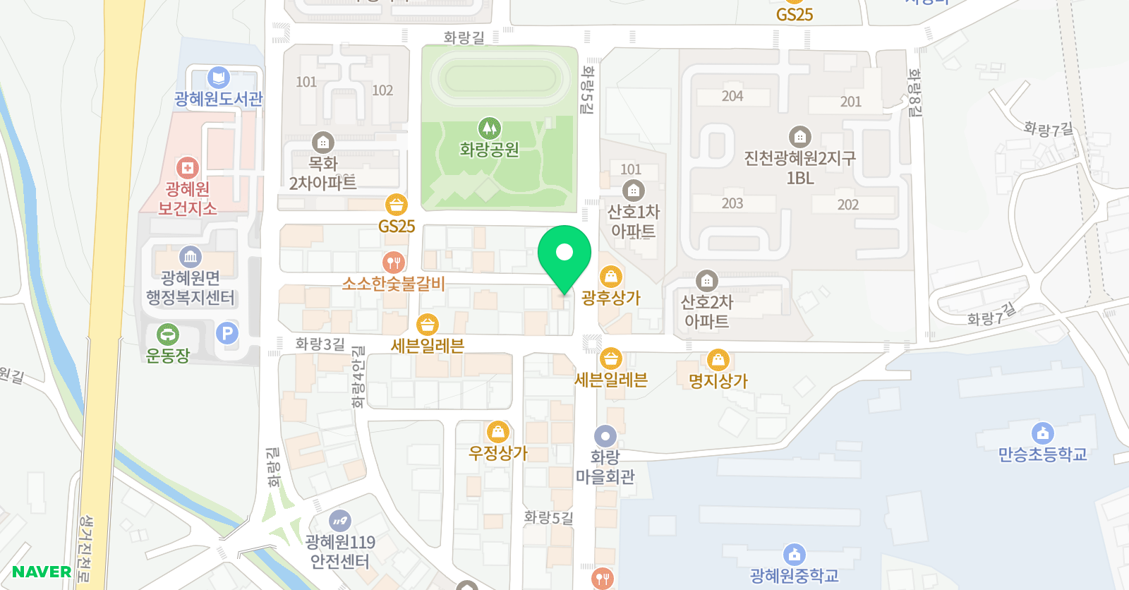 Line 미술학원 위치