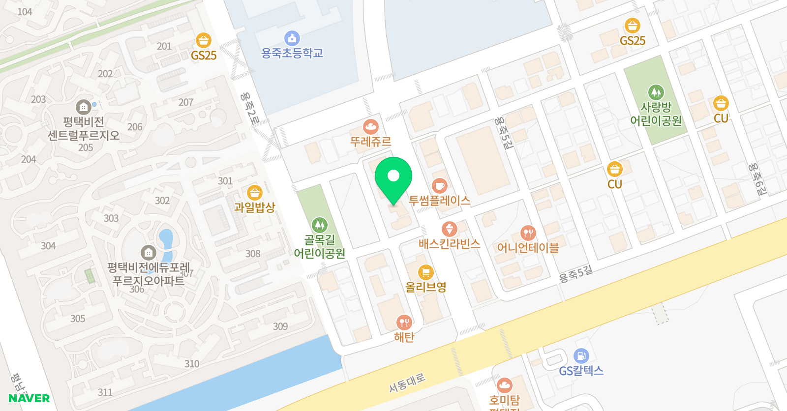 용죽 린음악학원 위치