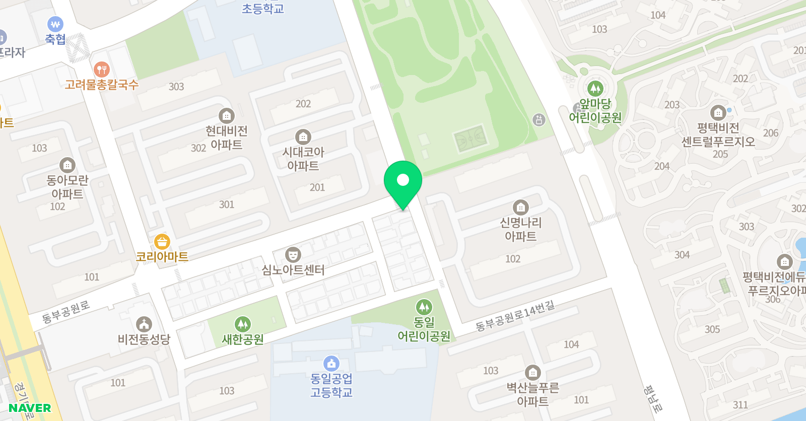 뮤엠 영어 소사벌초점 위치