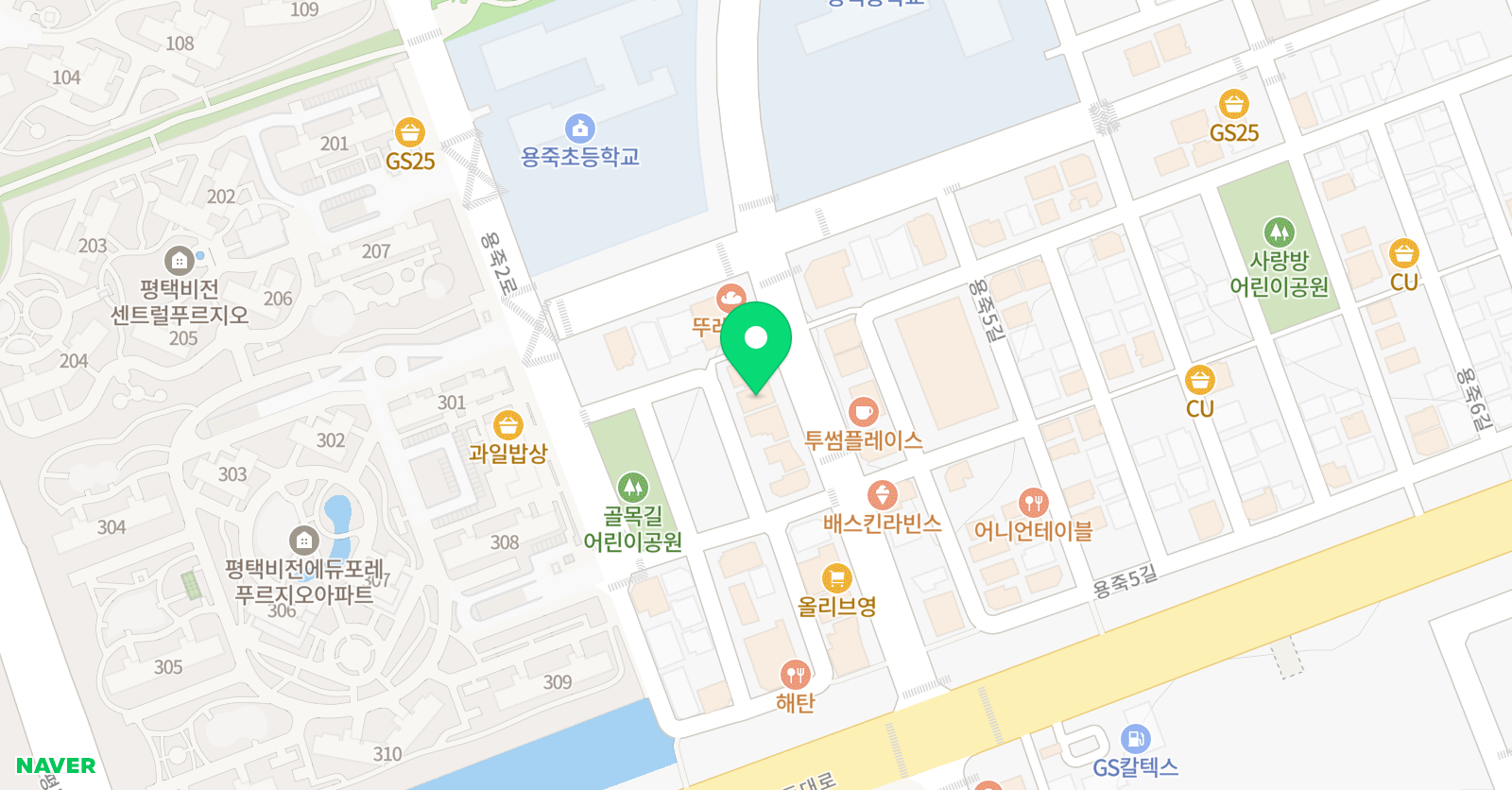 잉글리쉬무무 어학원 용죽제1 위치