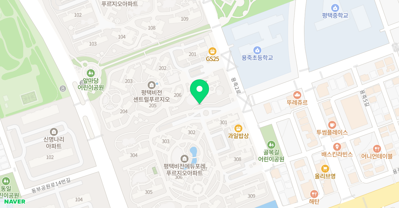 푸르넷 정쌤 공부방 위치