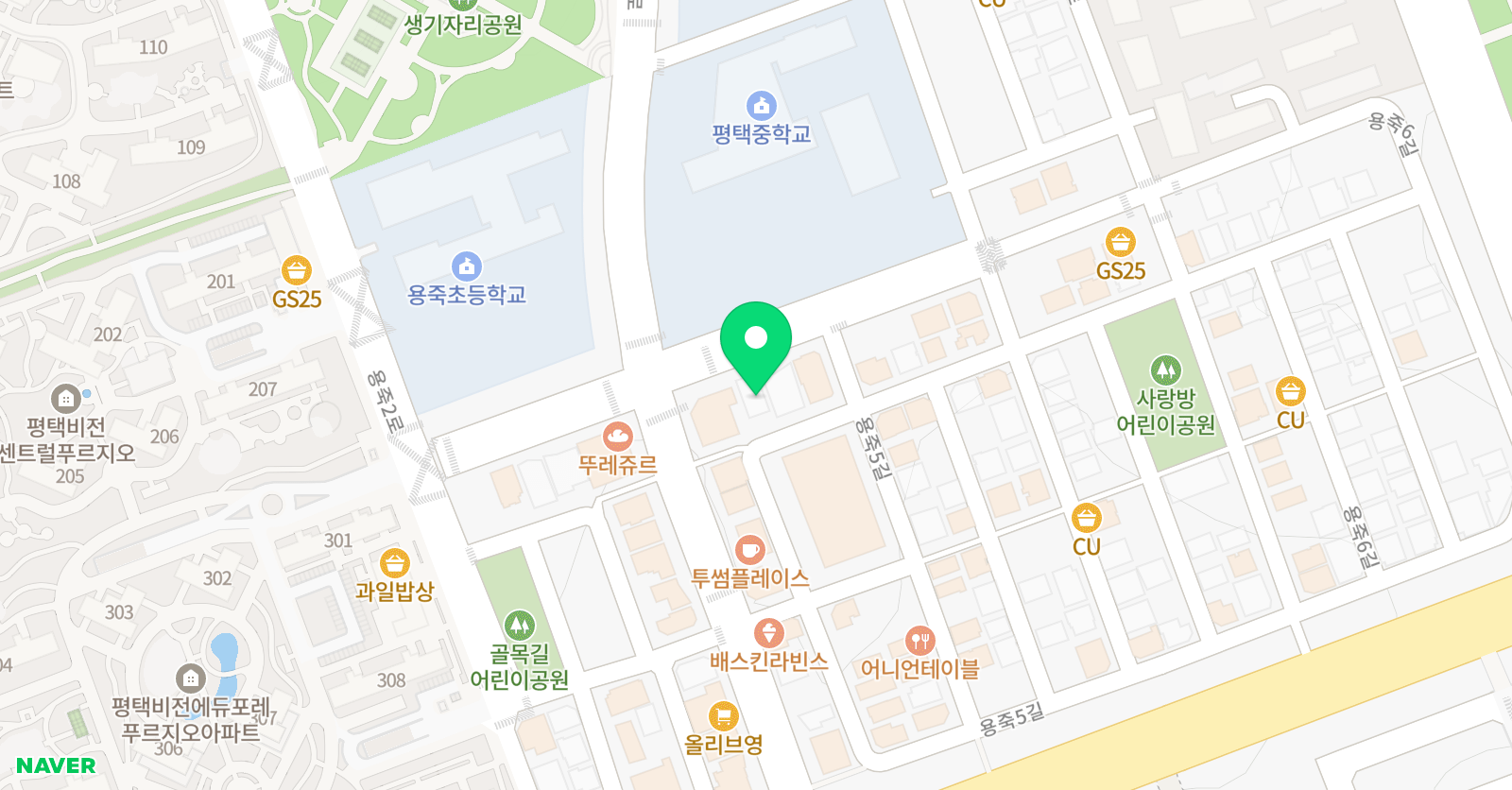 비전 히어로즈 태권도장 위치