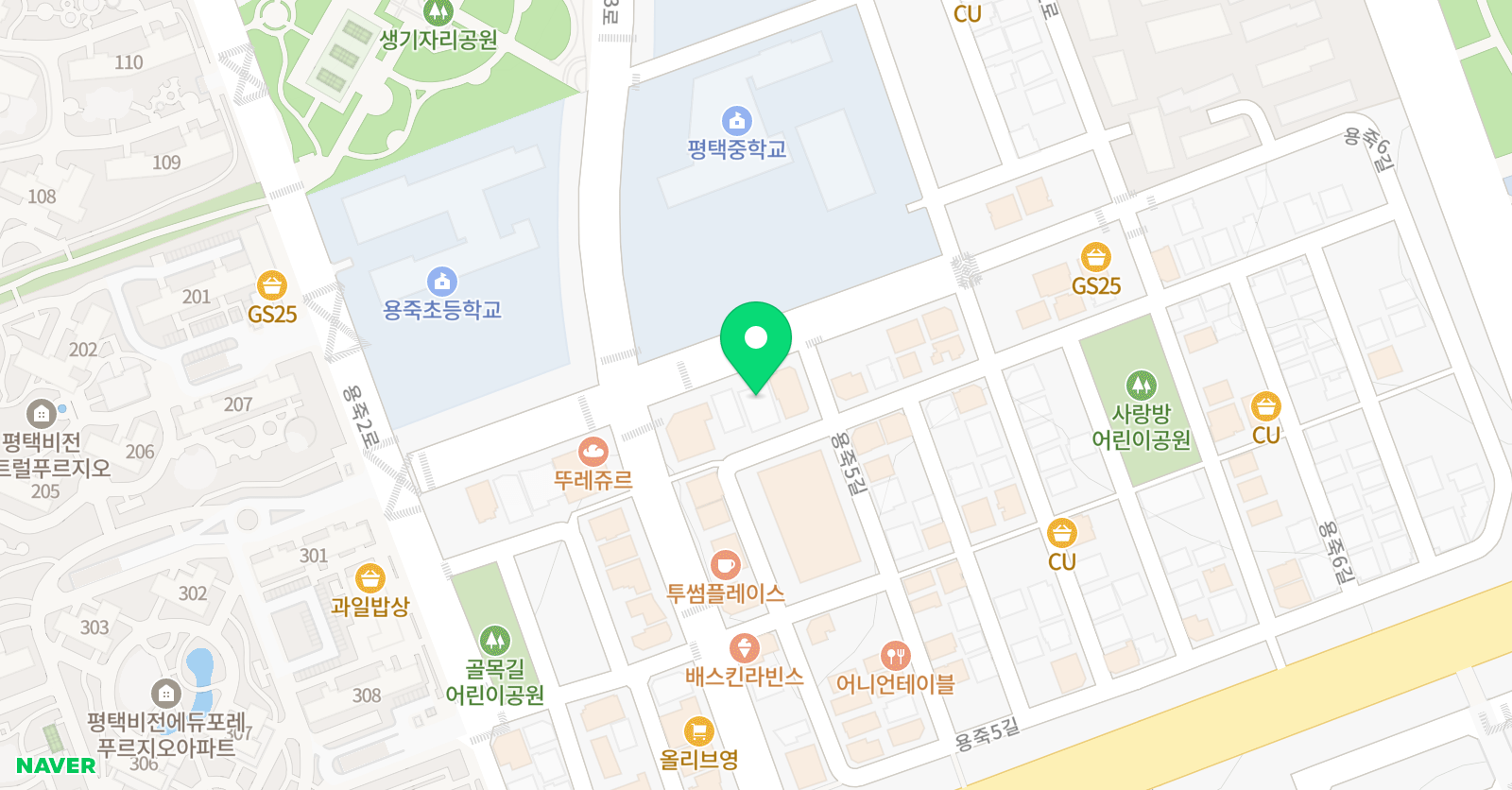 스윗발레 학원 위치