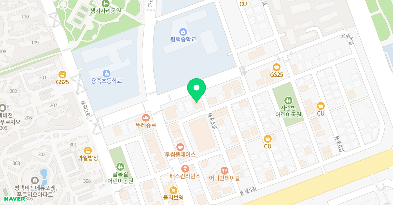 청담 어학원 평택브랜치 위치