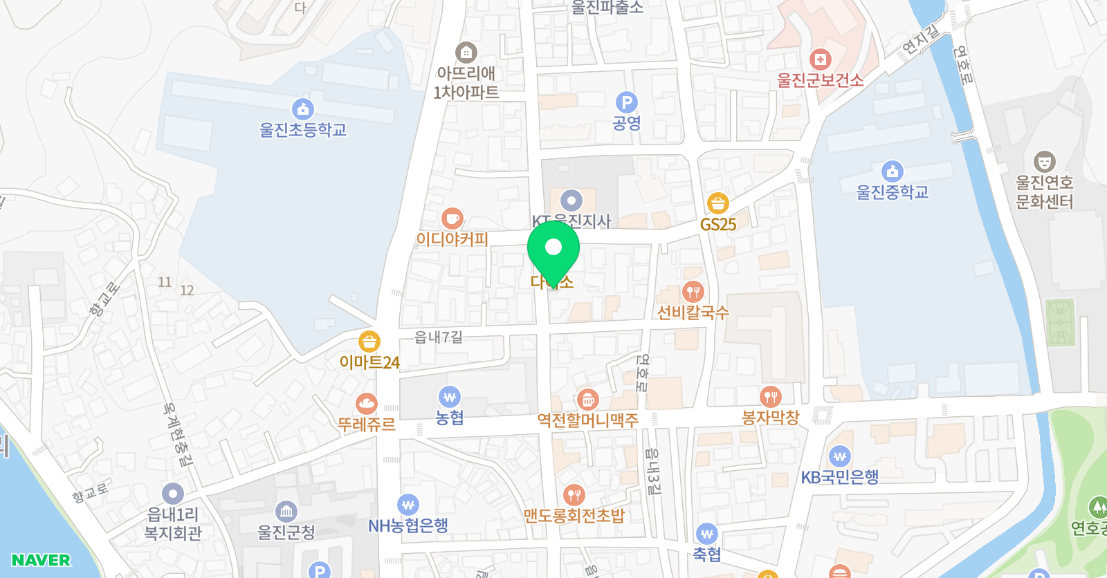 한울 태권도장 위치