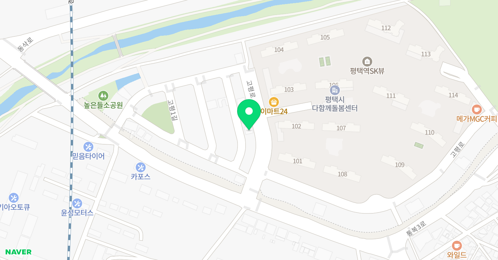 국가대표알파 태권도장 위치