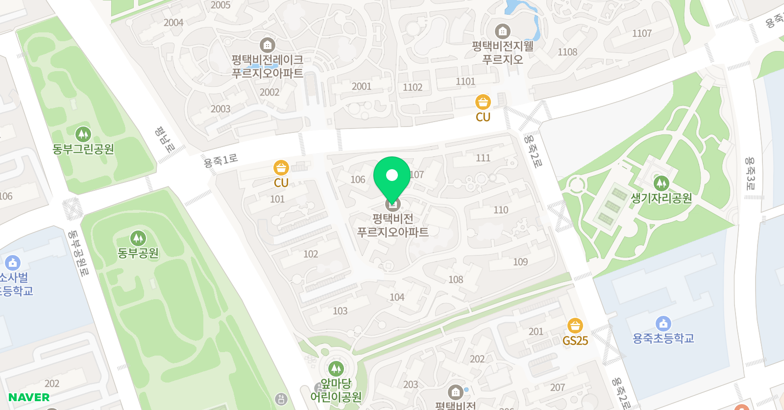 용죽학원 신원장의논리서술수학 위치
