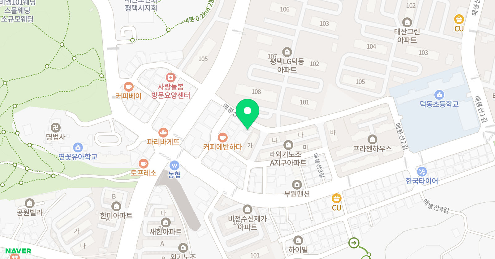 아트앤하트 미술교습소 평택비전덕동 위치