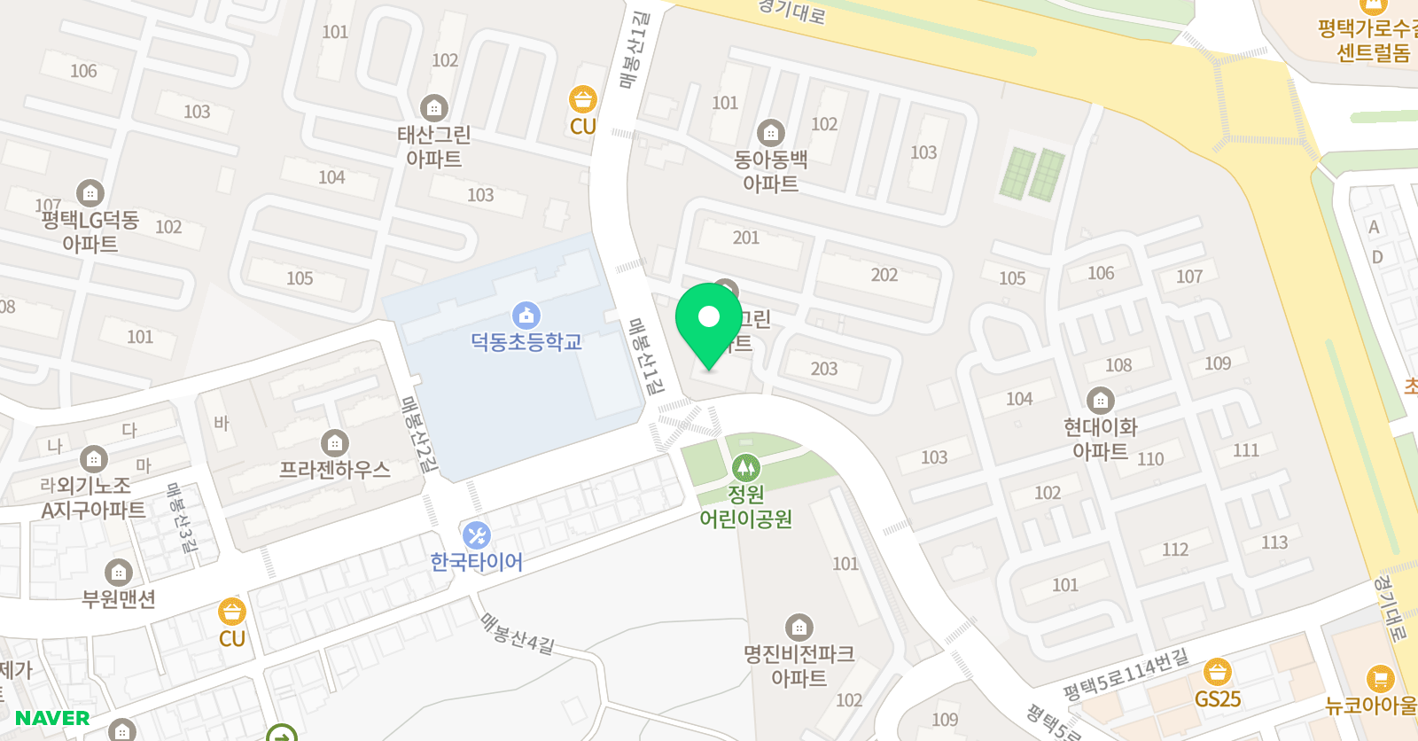 작품피아노 음악학원 위치