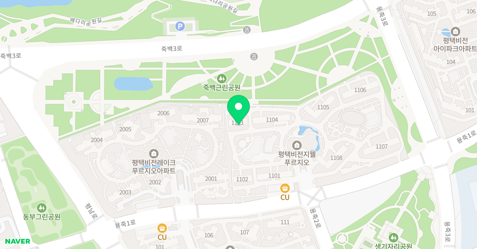 아소비 평택비전지웰푸르지오점 위치