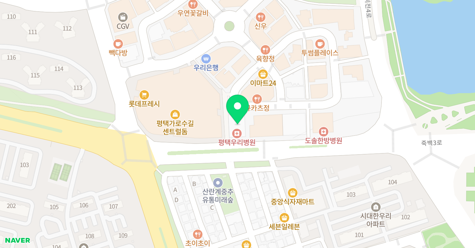 서강SLP 어학원 평택 위치