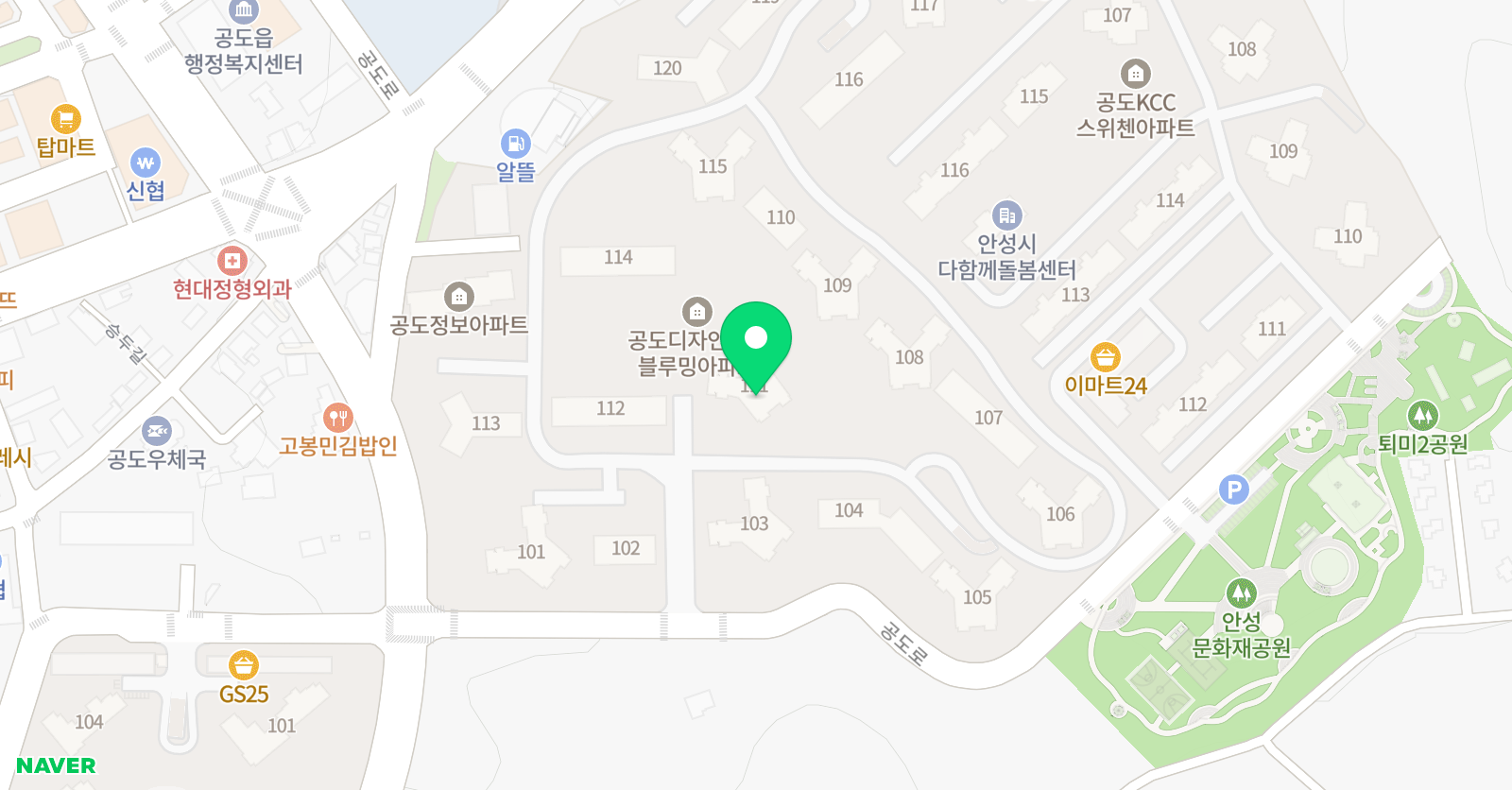 들꽃 수학 위치