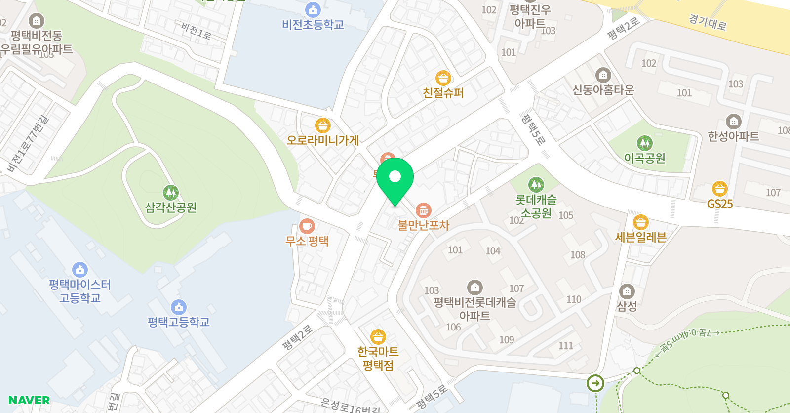 SS비전 학원 위치