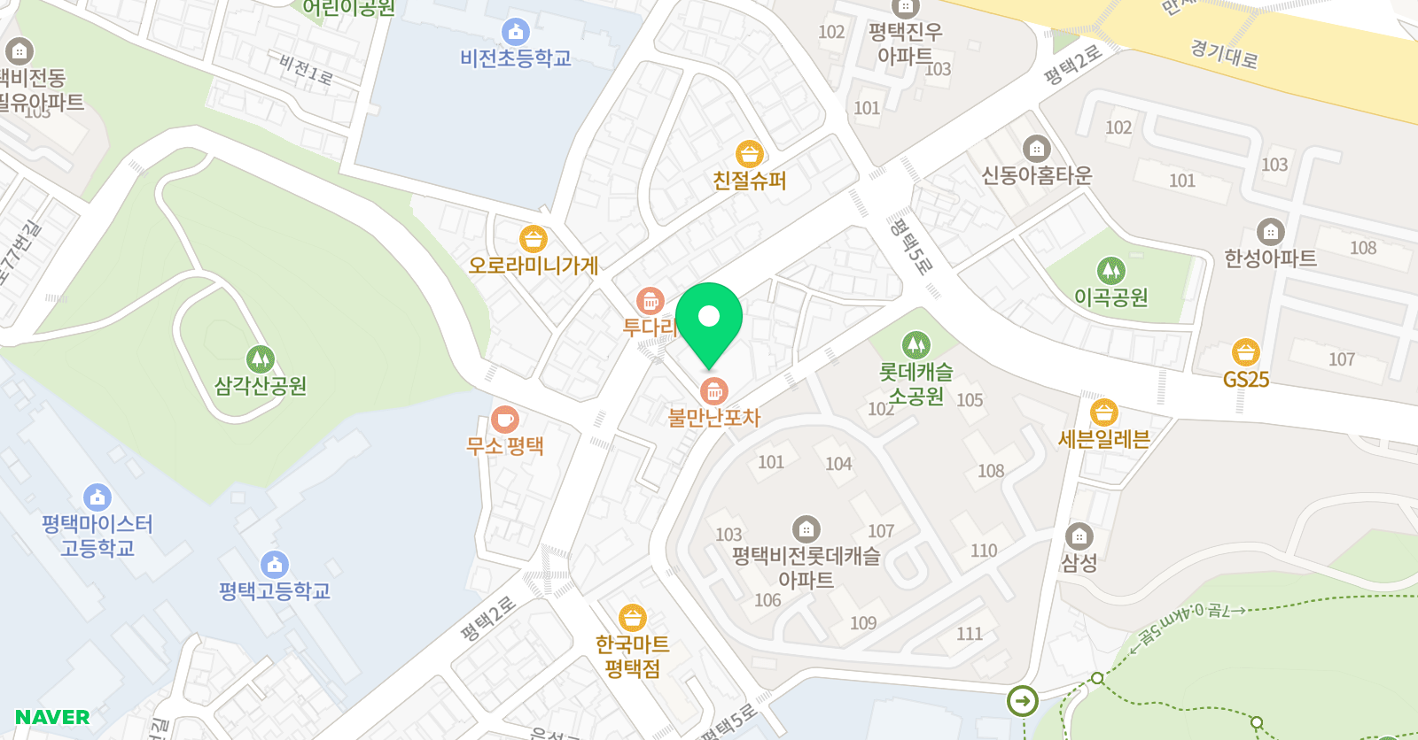 하이 터치학원 위치