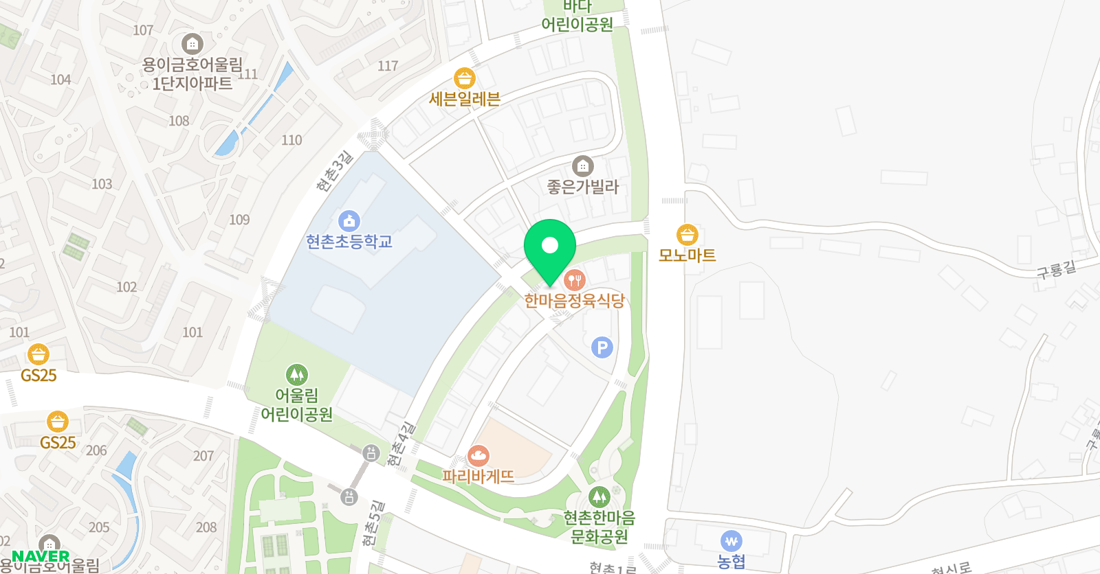 딱풀리는수학 현촌점 위치