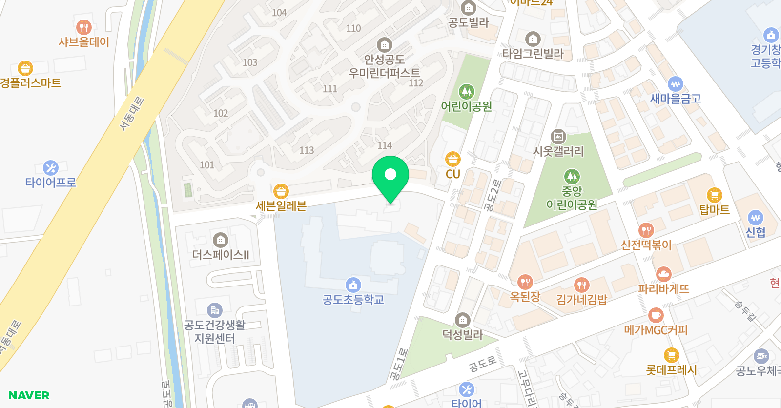 소리숲 음악학원 3관 위치