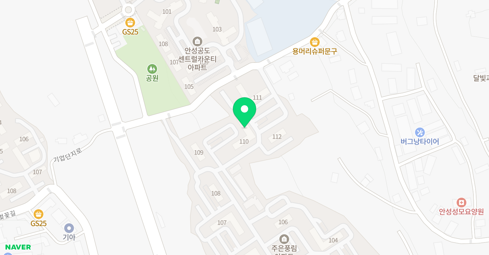 푸르넷 공부방 주은풍림노쌤 위치