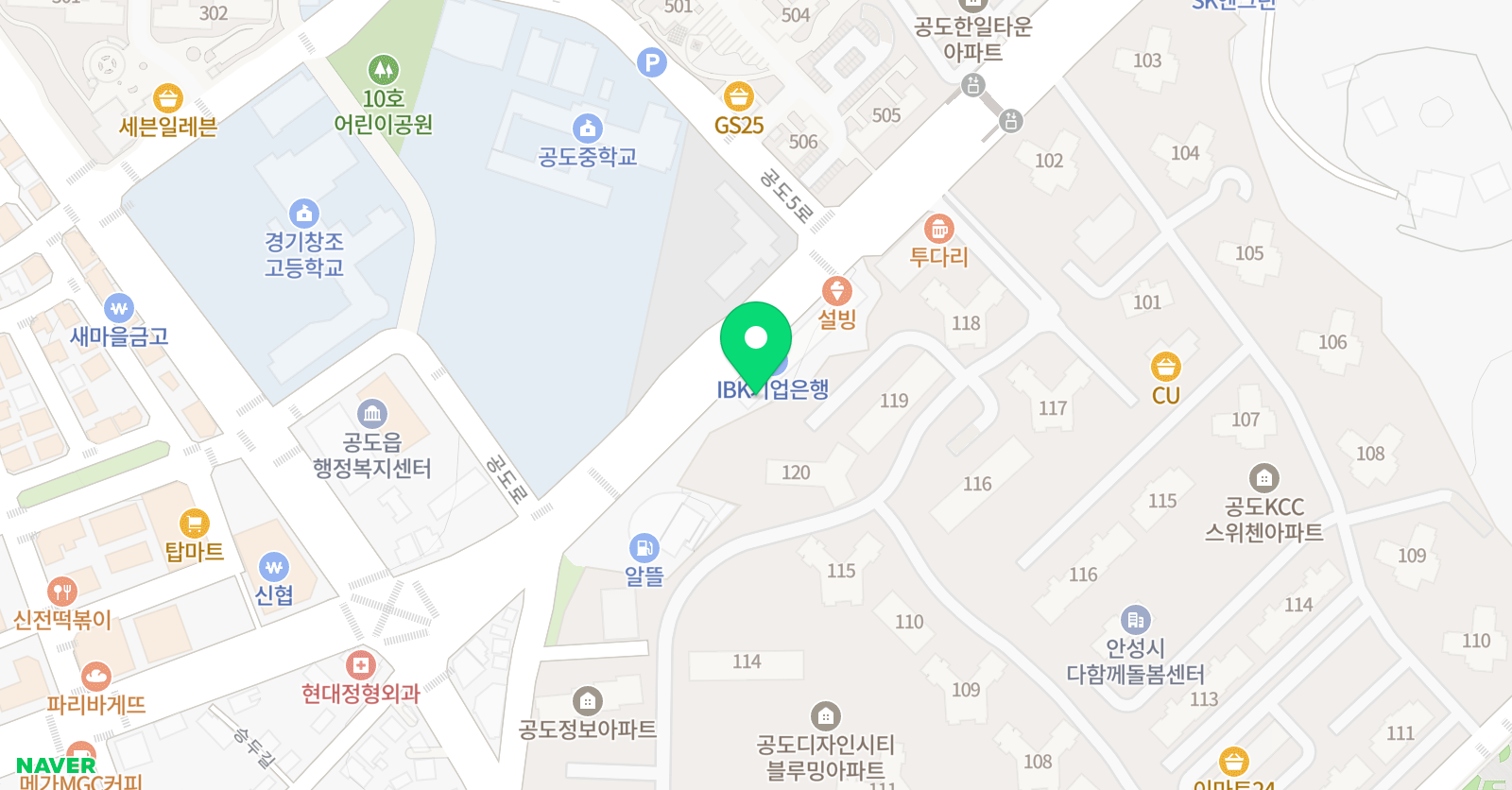 소리숲 음악학원 위치