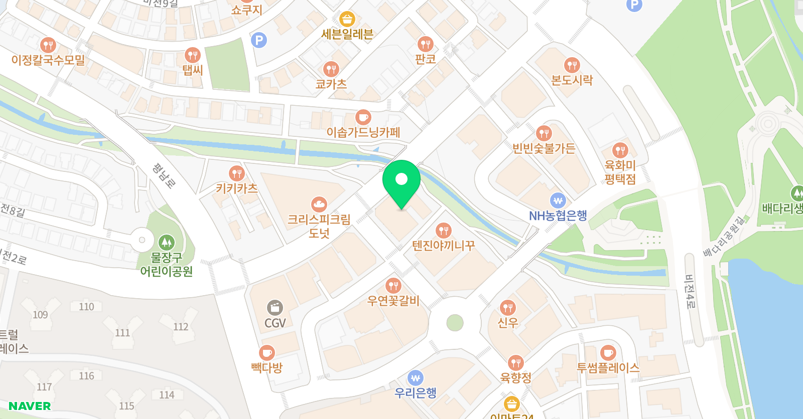 댄스핏 학원 위치