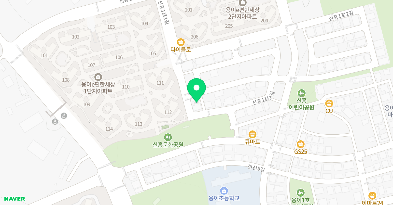 럭스 영어뮤엠학원 위치