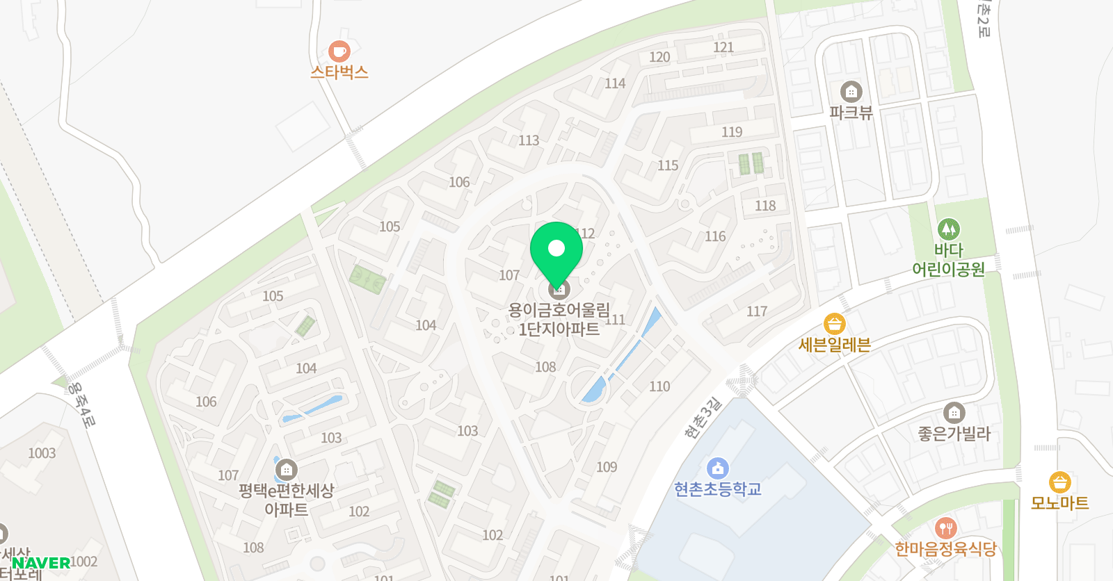 푸르넷공부방 현촌점 위치