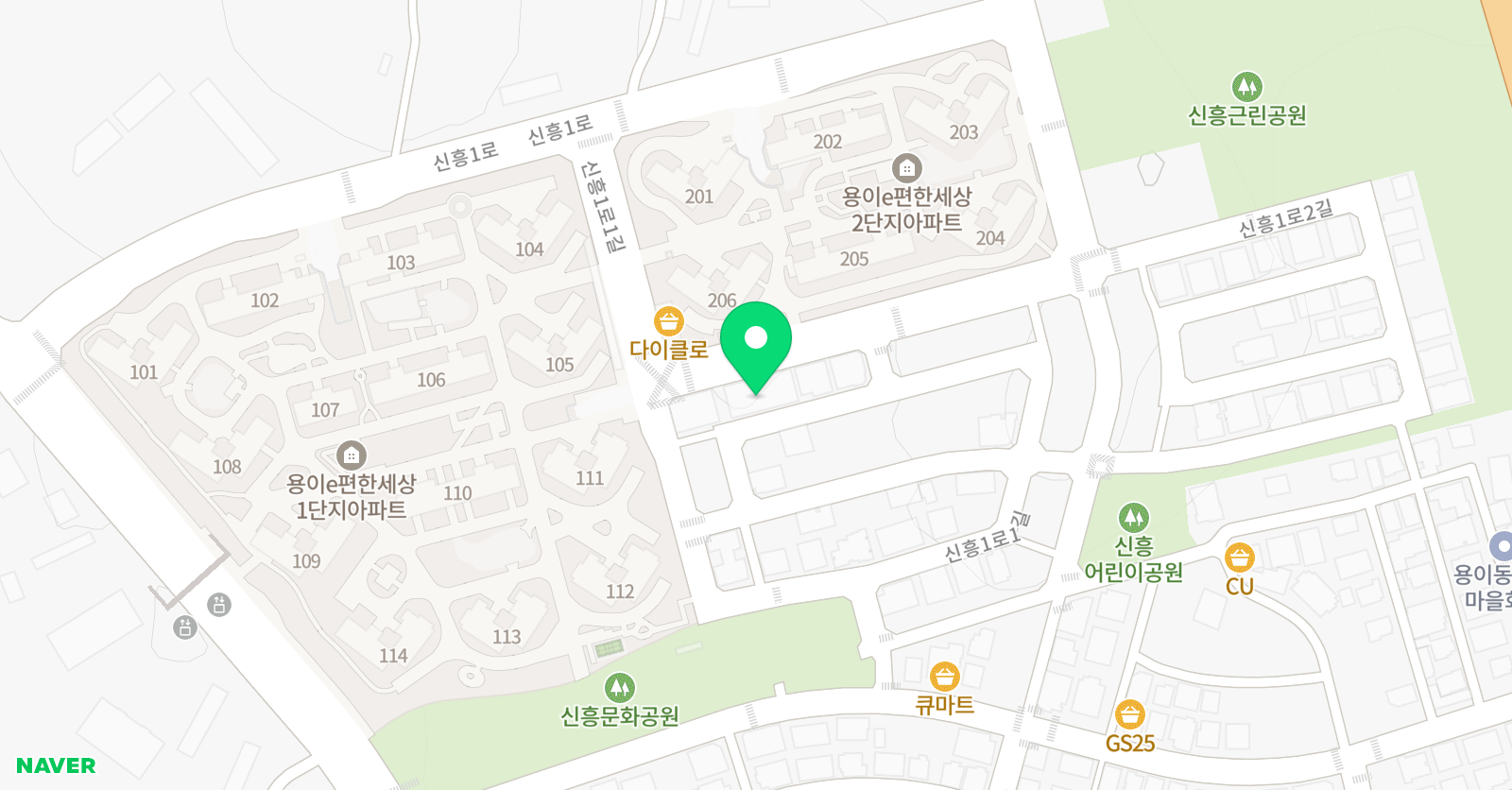 용이동아이스타 태권도 점핑클럽 위치