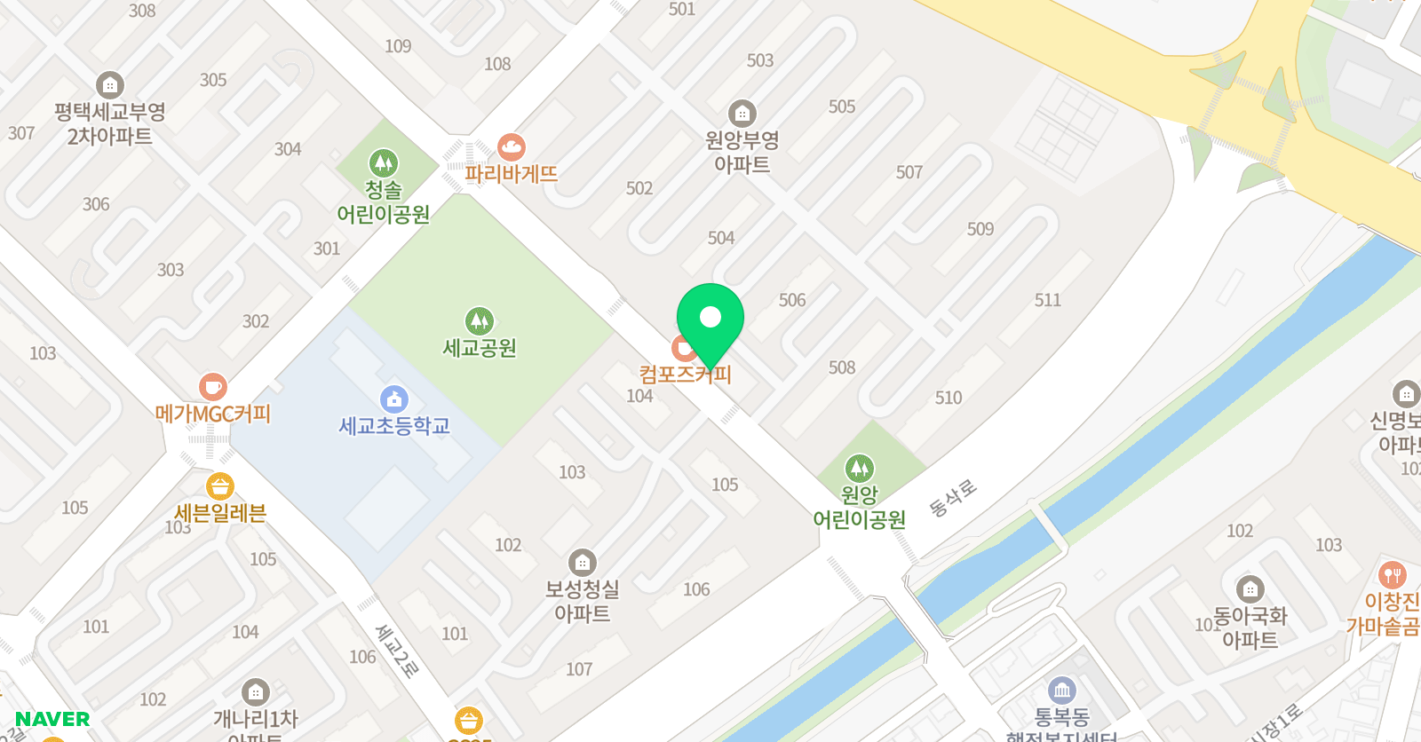 연세YT 어학원 세교캠퍼스 위치